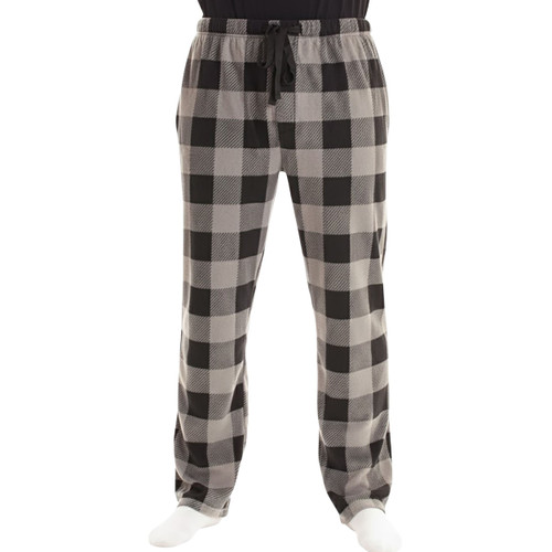 #followme Microfleece Mens Buffalo Plaid Pajama Pants with Pockets
