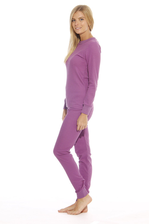 Just Love Printed Thermal Crew Neck Pajamas Set 6874-10515-XS