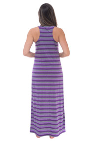 Just Love Racer Back Tank Dress with Stripes 3013