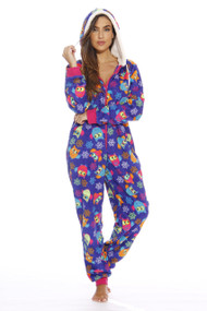 Owl Print Adult Onesie