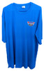 Cycles R Us 25th Anniversary Logo Blue Performance Sport Tee Shirt Large