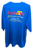 Cycles R Us 25th Anniversary Logo Blue Performance Sport Tee Shirt Large