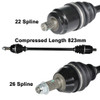 05-13 for Polaris Ranger 500 ArmorTech Front +6" Left or Right Extended CV Axle