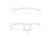 8" Sid Bars 1" TBW Chrome Burly Brand B12-6030C