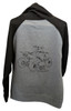 Cycles R Us Logo ATV Black Gray Hoodie Sweatshirt Large