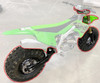 BVC Big Wheel Kit for Kawasaki KX450F 2006-18 Bare Swingarm White Green Plastics