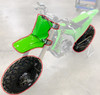 BVC Big Wheel Kit for Kawasaki 2004-up KX250F Bare Swingarm White Green Plastics