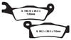 Right Front or Rear Brake Pads Sintered for Can Am 2012-23 Outlander 1000