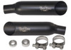 Voodoo Black Shorty Dual Slip-Ons Mufflers VEBUSAK8B for Suzuki Hayabusa 08-20