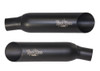Voodoo Black Shorty Dual Slip-Ons Mufflers VEBUSAK8B for Suzuki Hayabusa 08-20