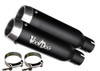Voodoo Dual Mini Meg Shorty Slip-On Mufflers VMMEBUSAK8B for Hayabusa 2008-2020