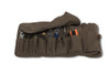 Tool Roll Leather Waxed Canvas Dark Oak Burly Brand B15-1030D