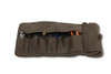 Tool Roll Leather Waxed Canvas Dark Oak Burly Brand B15-1030D