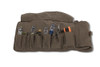 Tool Roll Leather Waxed Canvas Dark Oak Burly Brand B15-1030D