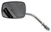 Left Hand Screw-In Mini Style Side View Mirror Chrome fits Harley Davidson