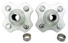 Two 93-00 for Honda Fourtrax TRX300 Rear Axle Wheel Hubs Early Style w/ Spacers