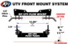 KFI Front Lower Receiver Hitch Plow Mount 105980