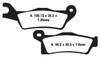 Right Front or Rear Brake Pads Sintered for Can Am Renegade 12-15 500 18-22 570