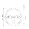 Koso 11.68in Heated Steering Wheel AY001000