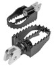 MX Style M8 Pegs Adjustable Footpegs Black Burly Brand B13-1007B