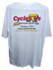 Cycles R Us 25th Anniversary Logo White Performance Sport Tee Shirt XX Large