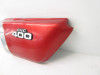 1975 75 Kawasaki KZ 400 Left Side Covers Red  36001-048-2K