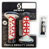 Scott Diamond 7/8 Grips MX Red and White for Honda Kawasaki Yamaha KTM with Glue