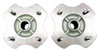 Two 93-00 for Honda Fourtrax TRX300 Rear Axle Wheel Hubs Early Style w/ Spacers