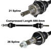 06-12 fits Can-Am Outlander 650 ArmorTech Front +6" Right Extended CV Axle