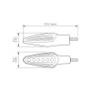 Koso Nuovo LED Turn Signals Amber HE032020