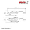 Koso Nuovo LED Turn Signals Smoke HE032010