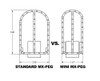 MX Style M8 Passenger Pegs Adjustable Footpegs Black Burly Brand B13-1008B