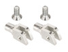 MX Style M8 Pegs Adjustable Footpegs Black Burly Brand B13-1007B