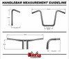 16" Narrow Ape Hanger Bars 1" Chrome Burly Brand B28-340
