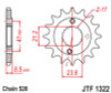 JT High Carbon Steel 15T Front Sprocket for Honda 1999-04 Sportrax 400 TRX400EX