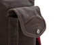 Voyager Sissy Bar Backpack Bag Waxed Canvas Dark Oak Burly Brand B15-1013D