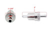 Inline 5/16 Fuel Filter Chrome With Line fits Kawasaki KFX 700 KFX700