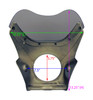 Emgo Villain Mini Cafe Black Fairing Windshield 5.75" Headlight Opening Mark II