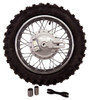 Complete Rear Rim Wheel Brake Sprocket Assembly w/ Tire for Honda CRF 110 CRF110