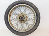 1971-1973 Kawasaki F6 Enduro 125 Rear Dunlop Tire 3.25x18 and OEM Rim 42048-022