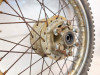 1971-1973 Kawasaki F6 Enduro 125 Rear Dunlop Tire 3.25x18 and OEM Rim 42048-022