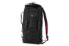 Voyager Sissy Bar Backpack Bag Leather Cordura Black Burly Brand B15-1013B