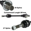 08-13 for Yamaha YXR700F Rhino ArmorTech HeavyDuty Rear Left CV Axle StockLength