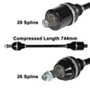 16 for Polaris RZR XP 4 1000 Turbo ArmorTech HD Rear Left or Right CV Axle Stock