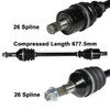 ArmorTech Heavy Duty Front Right Axle StockLen 14-17 for Kawasaki KRT800 Teryx 4