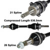 13-15 for Can-Am Outlander 800 no XMR ArmorTech HD Front Right CV Axle Stock Len