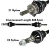 ArmorTech Front +6" Right Extended CV Axle 12 13 14 15 fits Can-Am Renegade 1000