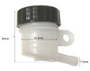 CRU Front Brake Master Cylinder Reservoir for Yamaha 1999-2009 YZF R6 YZFR6