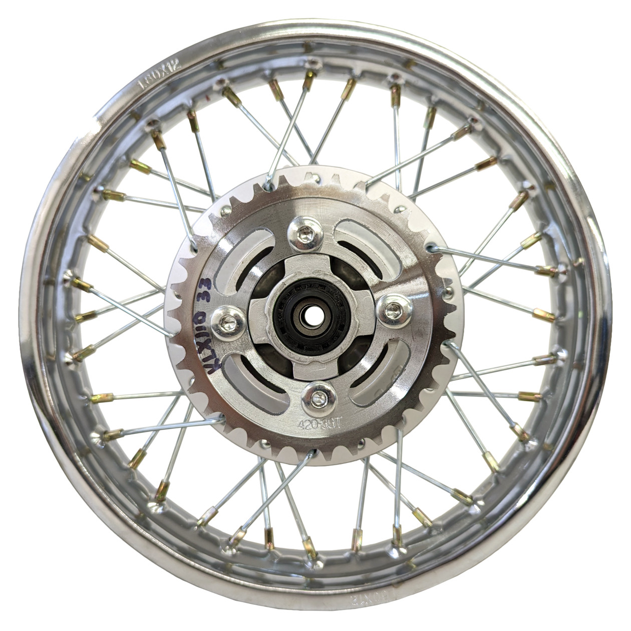 Complete Rear Rim Wheel Brake Sprocket for 2003-05 Suzuki DRZ 110