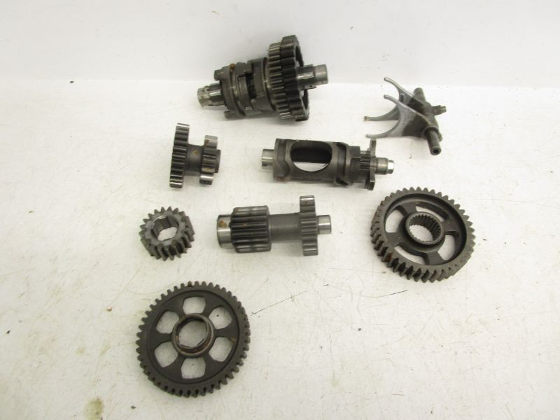 02 Honda Rubicon TRX 500 FA Transmission Gears Shift Forks Drum